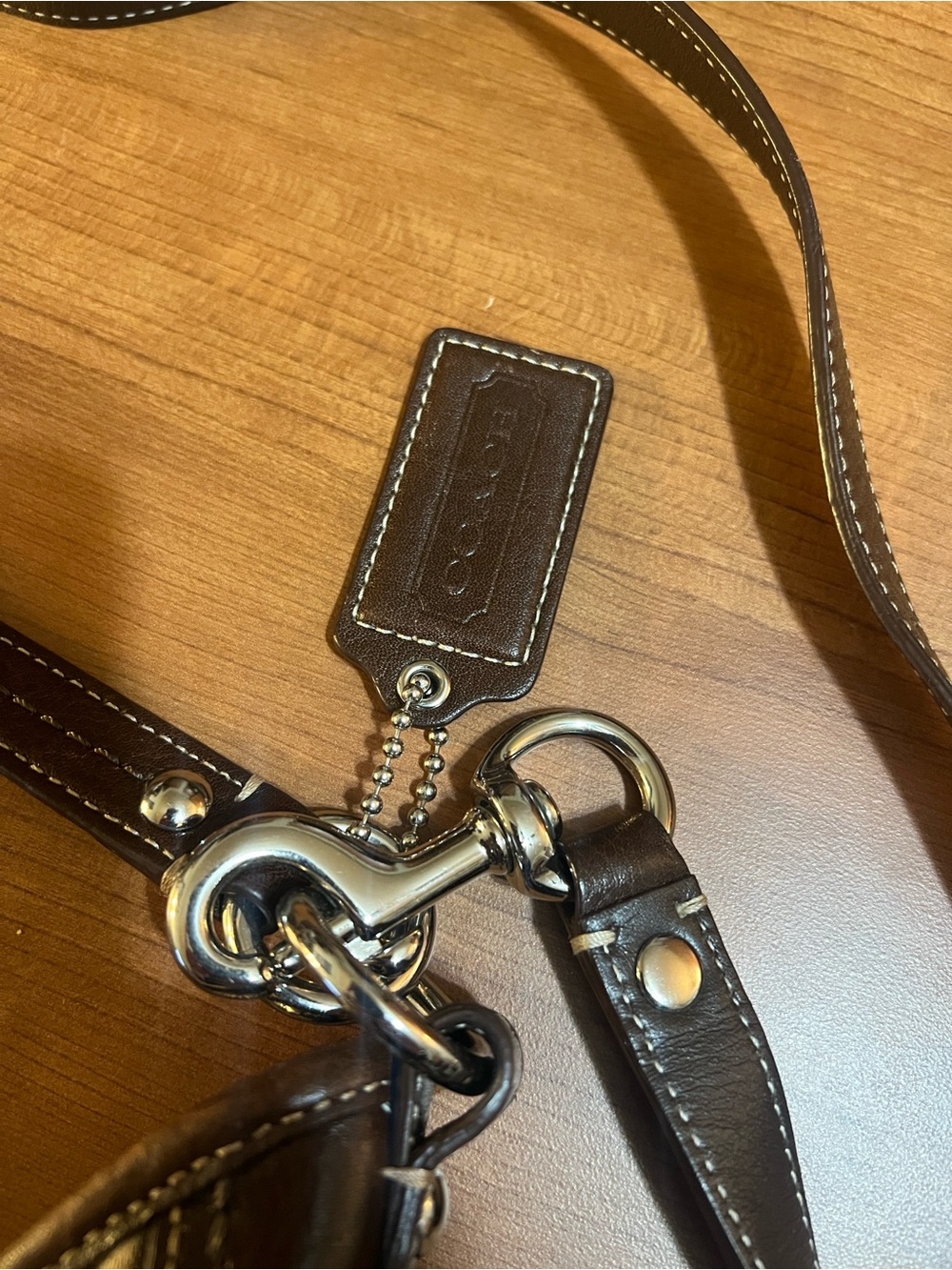 Coach Horse & Carriage Hobo Shoulder Cross Body Bag Tan Brown Vintage F14480 - Picture 3 of 9